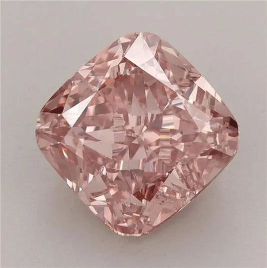 4.11ct Cushion modified Lab Grown Diamond (Colour Fancy Vivid Pink, Clarity VVS2, IGI Certified)