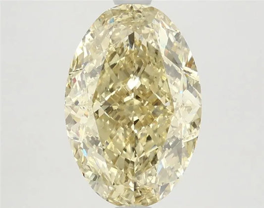 4.11ct Oval Lab Grown Diamond (Colour Fancy Intense Yellow, Clarity VS1, IGI Certified)