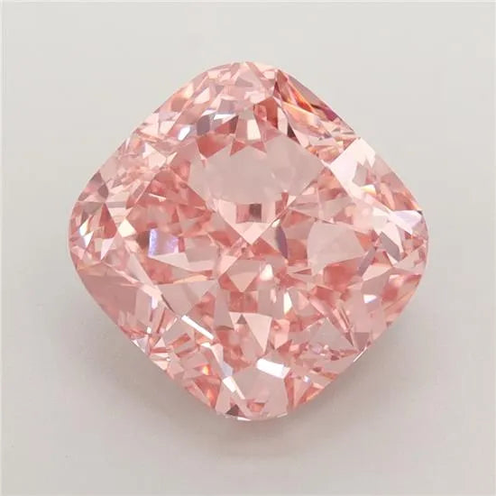 4.21ct Cushion modified Lab Grown Diamond (Colour Fancy Vivid Pink, Clarity VVS2, IGI Certified)