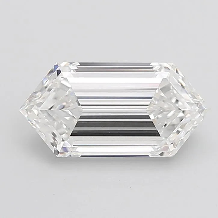 4.24ct Hexagonal Lab Grown Diamond (Colour E, Clarity VVS2, IGI Certified)