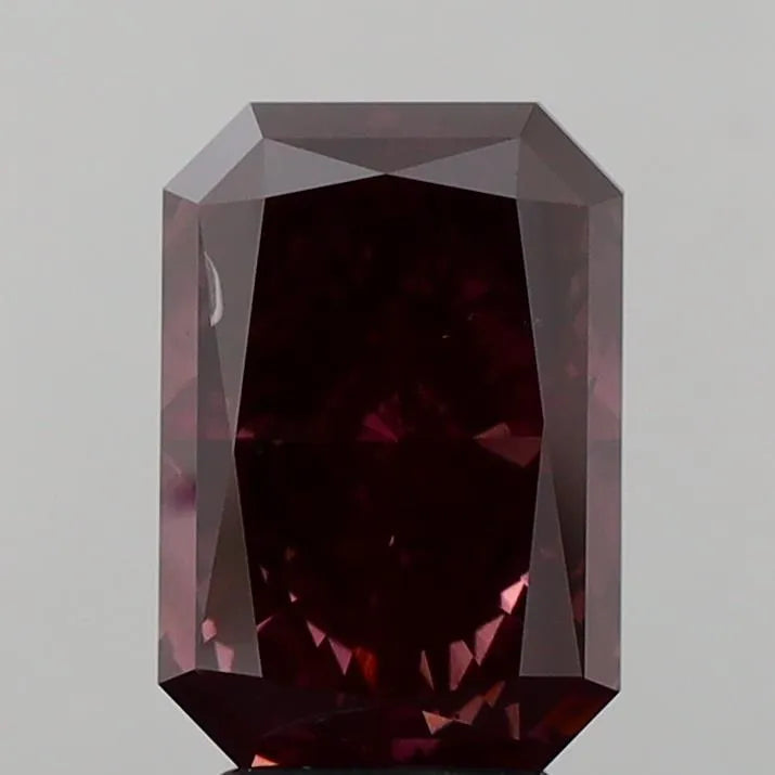 4.55ct Radiant Lab Grown Diamond (Colour Fancy Deep Brown Pink, Clarity VS2, IGI Certified)