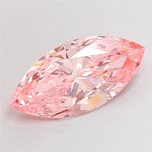 4.57ct Marquise Lab Grown Diamond (Colour Fancy Vivid Pink, Clarity VS1, IGI Certified)