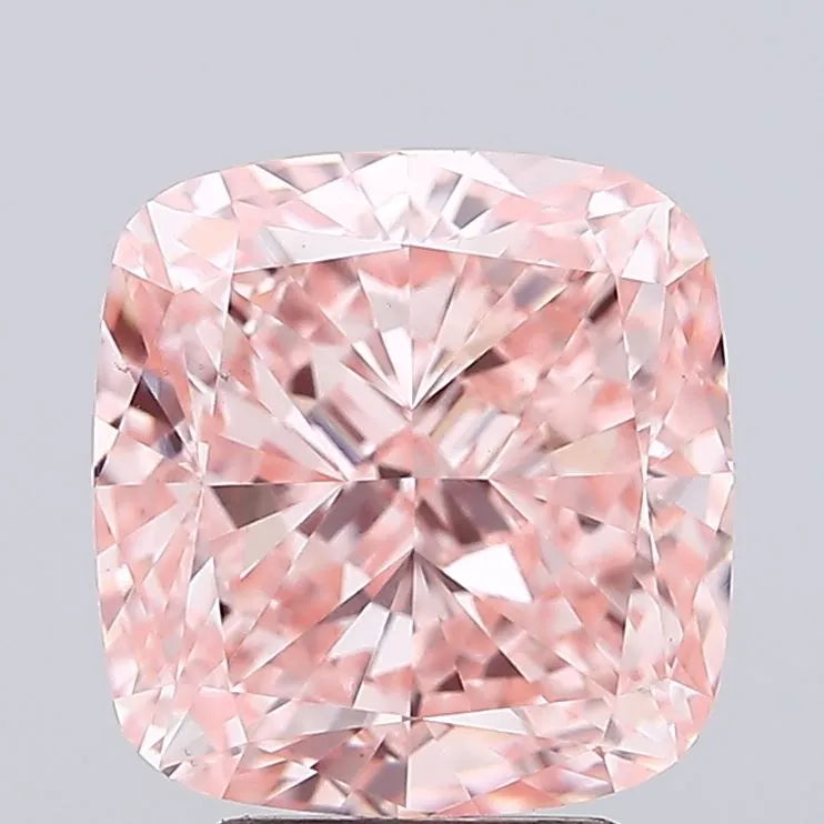 4.88ct Cushion modified Lab Grown Diamond (Colour Fancy Vivid Pink, Clarity VS1, IGI Certified)