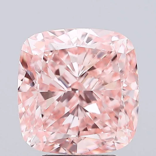 4.88ct Cushion modified Lab Grown Diamond (Colour Fancy Vivid Pink, Clarity VS1, IGI Certified)