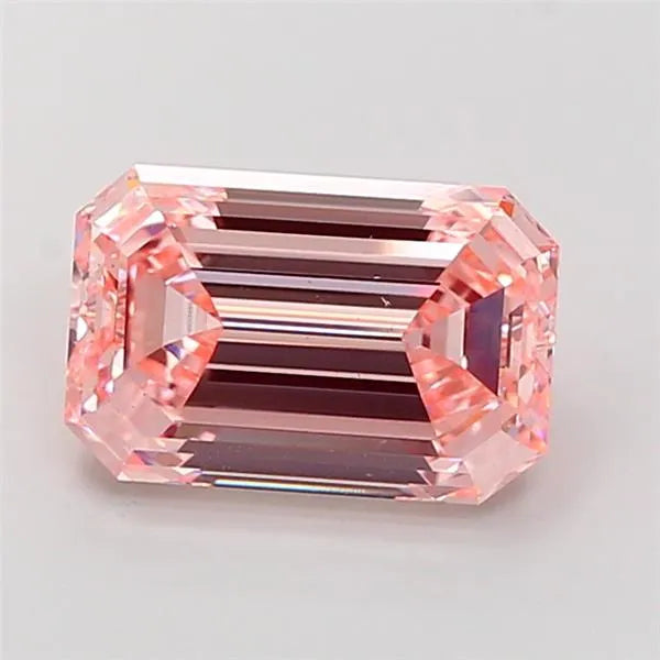 5.00ct Emerald Lab Grown Diamond (Colour Fancy Intense Pink, Clarity VS2, IGI Certified)