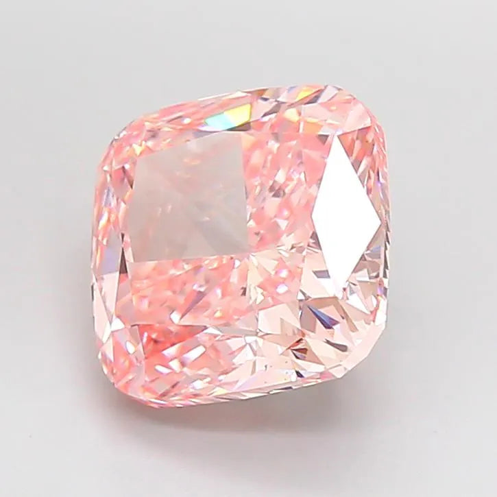 5.01ct Cushion modified Lab Grown Diamond (Colour Fancy Intense Pink, Clarity VVS2, IGI Certified)