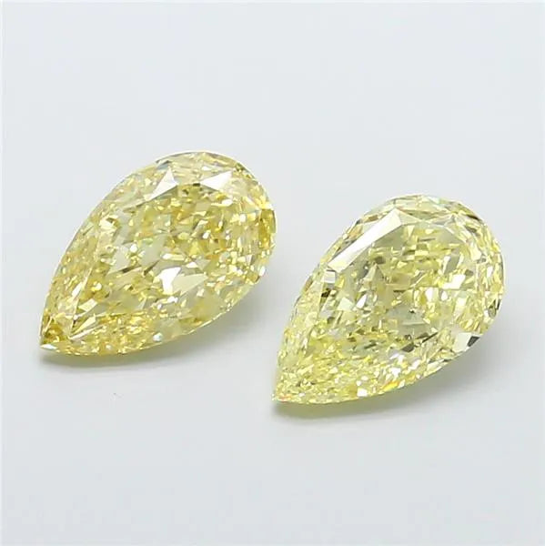 5.01ct Pear Lab Grown Diamond (Colour Fancy Yellow, Clarity VS1, IGI Certified)