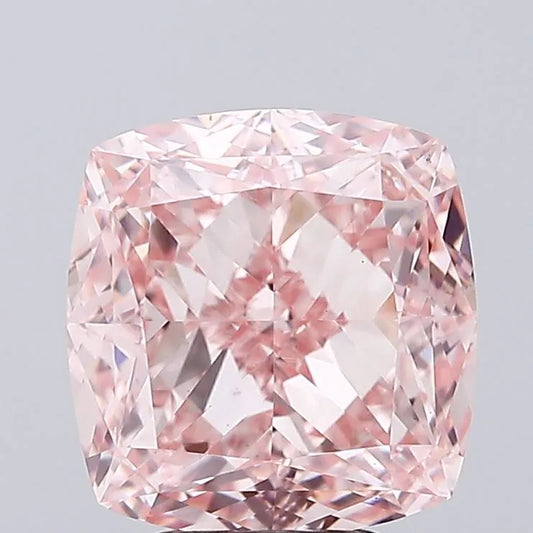 5.02ct Cushion modified Lab Grown Diamond (Colour Fancy Vivid Pink, Clarity VS1, IGI Certified)