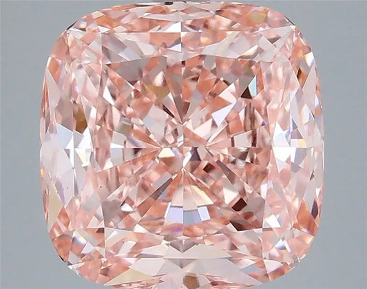5.02ct Cushion modified Lab Grown Diamond (Colour Fancy Vivid Pink, Clarity VS1, IGI Certified)