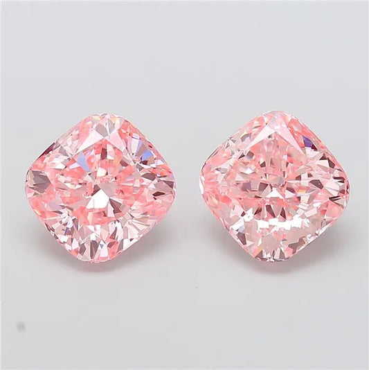 5.02ct Cushion modified Lab Grown Diamond (Colour Fancy Vivid Pink, Clarity VS1, IGI Certified)