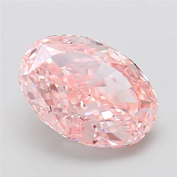5.02ct Oval Lab Grown Diamond (Colour Fancy Intense Pink, Clarity VS1, IGI Certified)