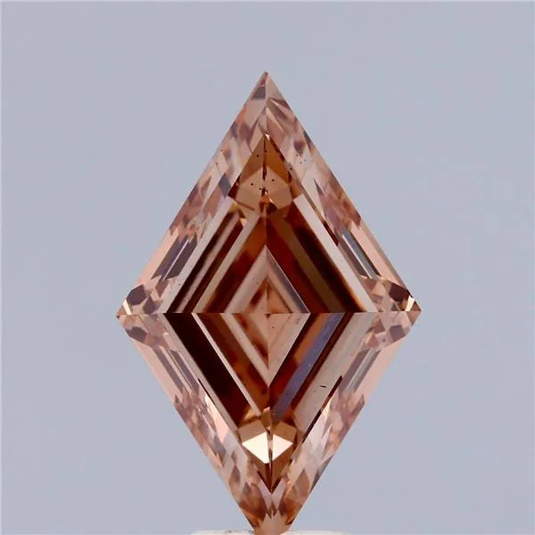 5.03ct Lozenge Lab Grown Diamond (Colour Fancy Pinkish Brown, Clarity VS1, IGI Certified)