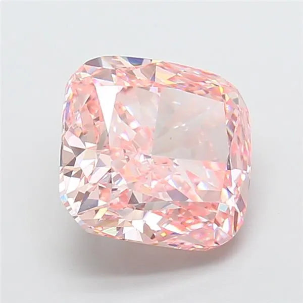 5.04ct Cushion modified Lab Grown Diamond (Colour Fancy Intense Pink, Clarity VS1, IGI Certified)