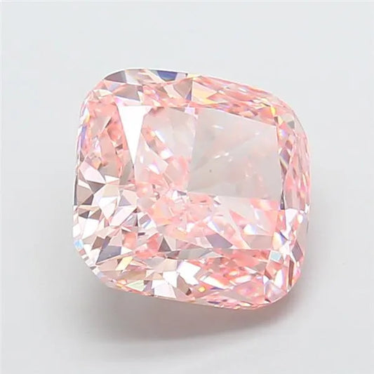 5.04ct Cushion modified Lab Grown Diamond (Colour Fancy Intense Pink, Clarity VS1, IGI Certified)