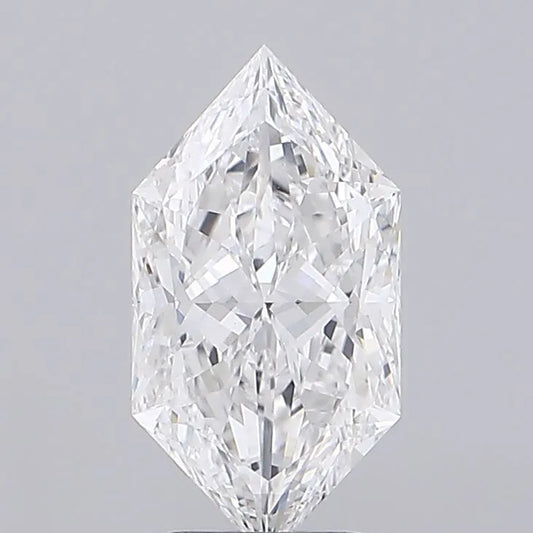 5.04ct Hexagonal Lab Grown Diamond (Colour E, Clarity VVS2, IGI Certified)