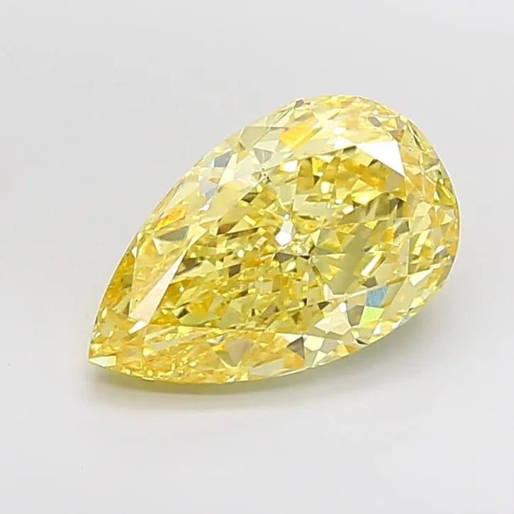 5.04ct Pear Lab Grown Diamond (Colour Fancy Intense Yellow, Clarity VS1, IGI Certified)