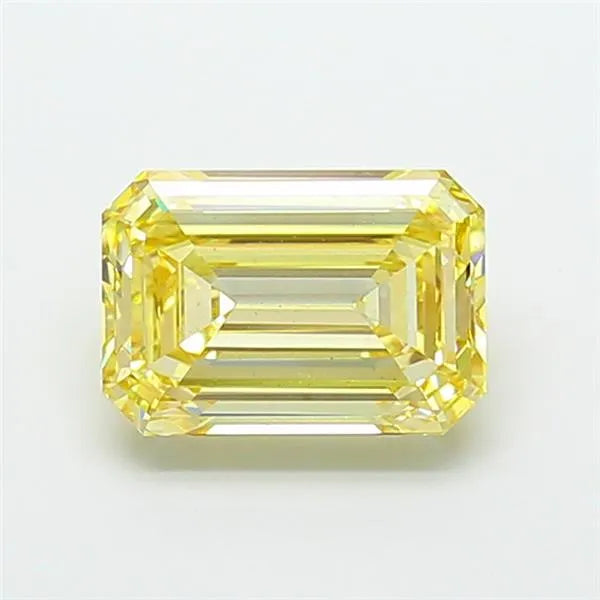 5.06ct Emerald Lab Grown Diamond (Colour Fancy Light Yellow, Clarity VS1, IGI Certified)