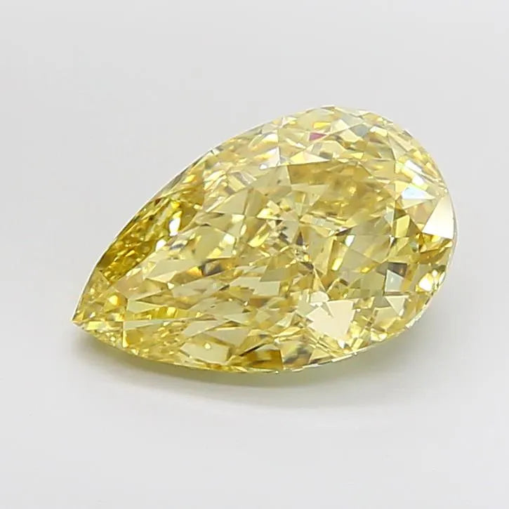 5.08ct Pear Lab Grown Diamond (Colour Fancy Intense Yellow, Clarity VS1, IGI Certified)