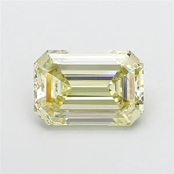 5.09ct Emerald Lab Grown Diamond (Colour Fancy Light Yellow, Clarity VS2, IGI Certified)