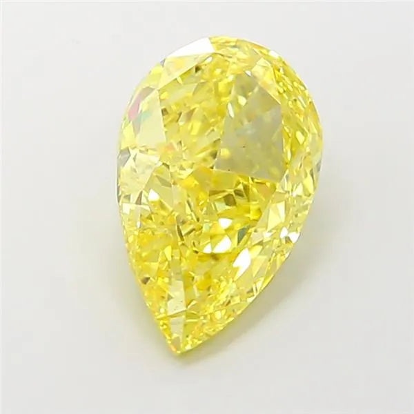 5.09ct Pear Lab Grown Diamond (Colour Fancy Vivid Yellow, Clarity VS1, IGI Certified)