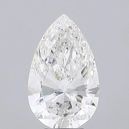 5.10ct Pear Lab Grown Diamond (Colour F, Clarity VVS2, IGI Certified)