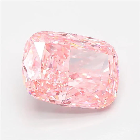 5.13ct Cushion modified Lab Grown Diamond (Colour Fancy Vivid Pink, Clarity VVS2, IGI Certified)