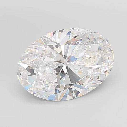 5.29ct Oval Lab Grown Diamond (Colour D, Clarity VVS1, Cut EX, IGI Certified)