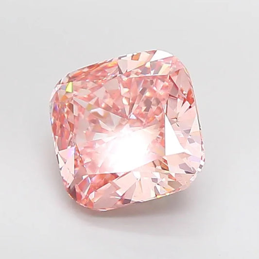 5.53ct Cushion modified Lab Grown Diamond (Colour Fancy Intense Pink, Clarity VS1, IGI Certified)