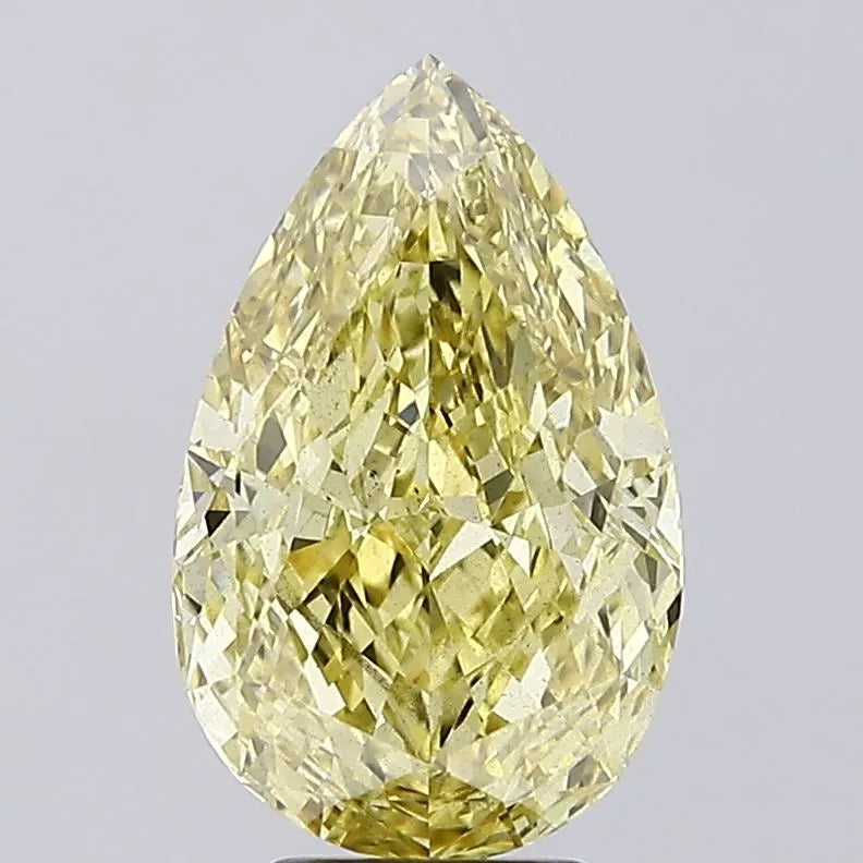 5.58ct Pear Lab Grown Diamond (Colour Fancy Intense Yellow, Clarity SI1, IGI Certified)