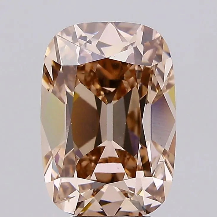 5.63ct Cushion brilliant Lab Grown Diamond (Colour Fancy Brown, Clarity VS1, IGI Certified)