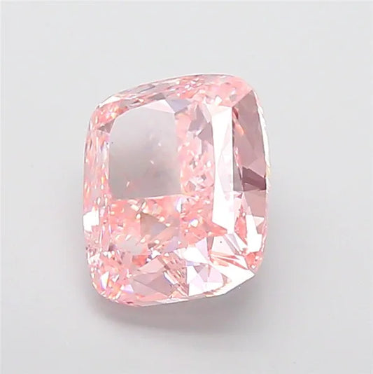 6.04ct Cushion modified Lab Grown Diamond (Colour Fancy Vivid Pink, Clarity VS2, IGI Certified)