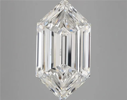 6.10ct Hexagonal Lab Grown Diamond (Colour E, Clarity VVS1, IGI Certified)
