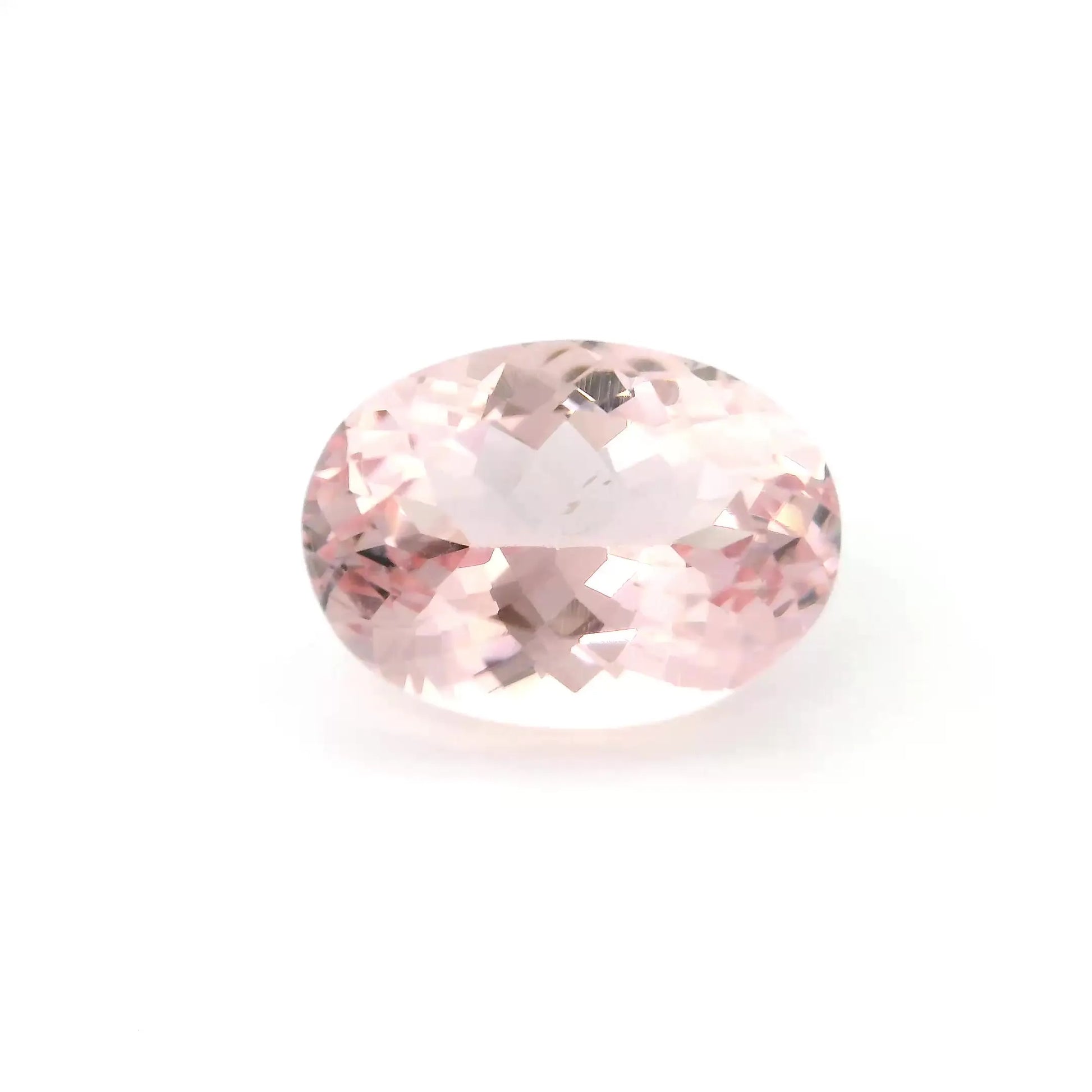 6.40ct Oval Natural Morganite (Colour Pink, Clarity Eye Clean, Cut Faceted)