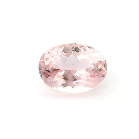 6.40ct Oval Natural Morganite (Colour Pink, Clarity Eye Clean, Cut Faceted)