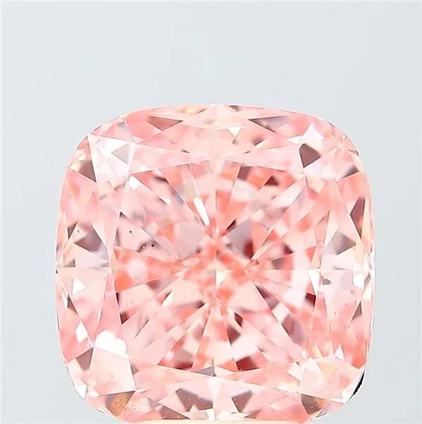 6.47ct Cushion modified Lab Grown Diamond (Colour Fancy Vivid Pink, Clarity VS2, IGI Certified)