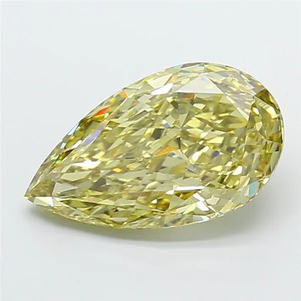 7.08ct Pear Lab Grown Diamond (Colour Fancy Yellow, Clarity VS1, IGI Certified)