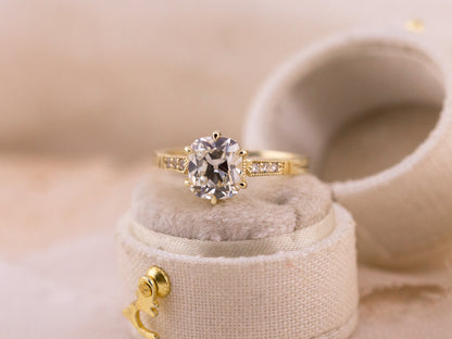 2.05ct old mine cut engagement ring - Iris