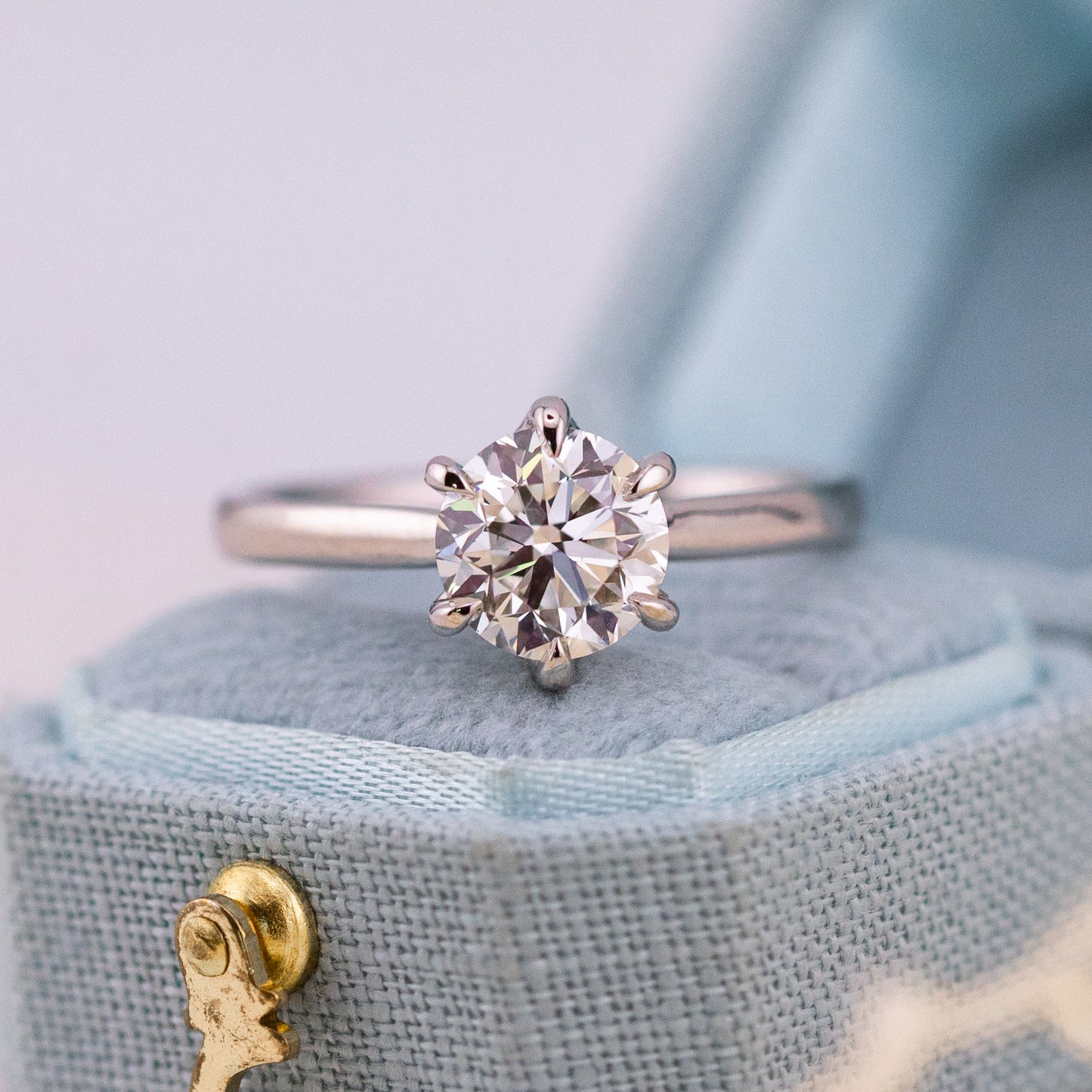 1.50ct Round Brilliant Natural Diamond Solitaire Ring – Lena