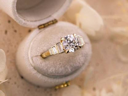 Old European cut engagement ring