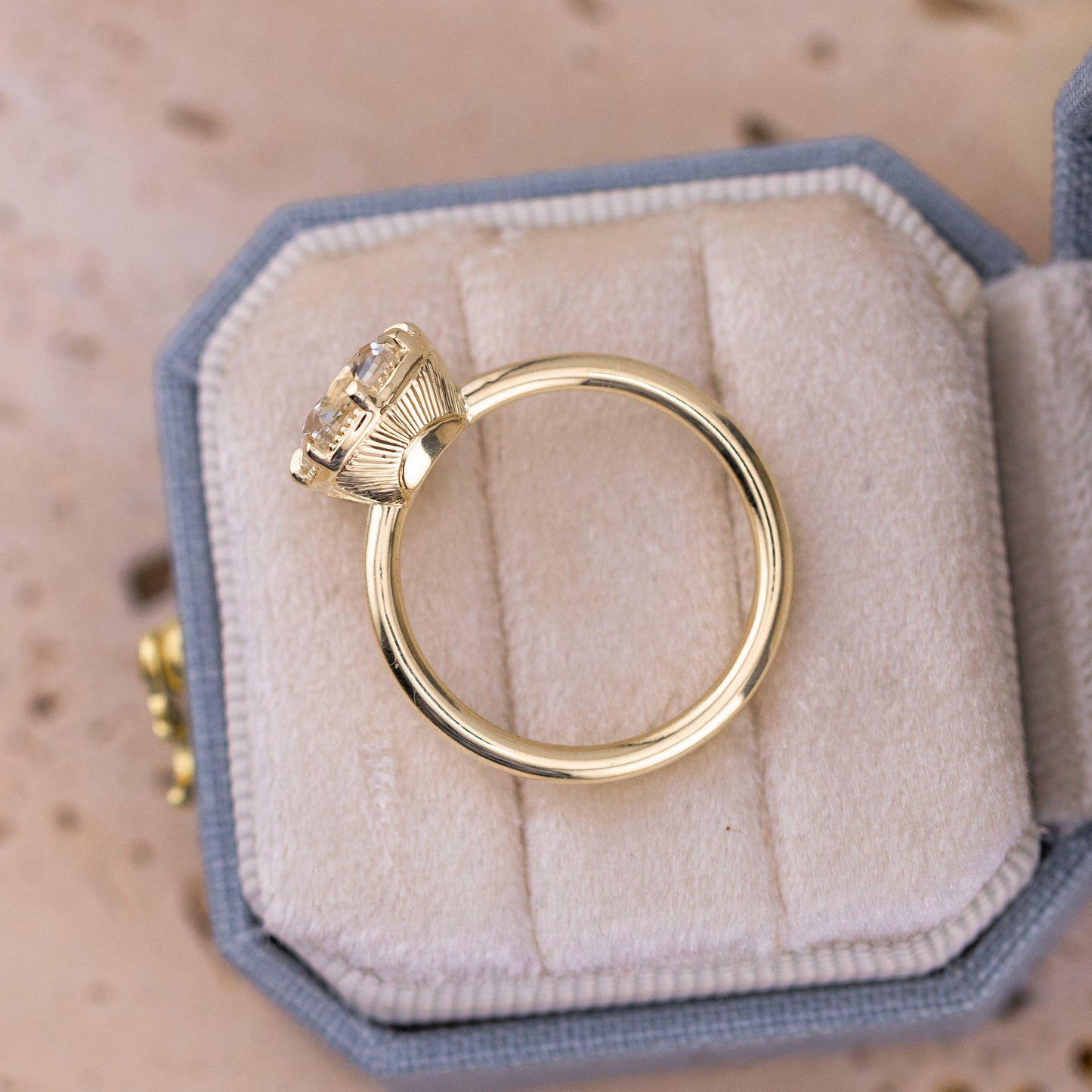 2.76ct Old Mine Cut Lab Diamond Bridal Set – Libby