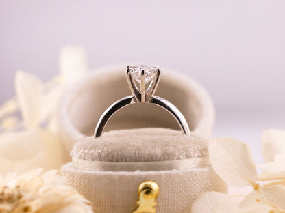 1.04ct Round Lab Diamond Solitaire Ring