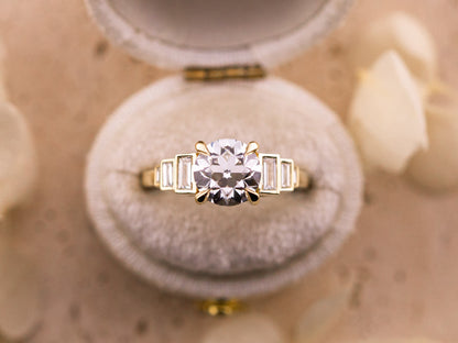 Old European cut engagement ring