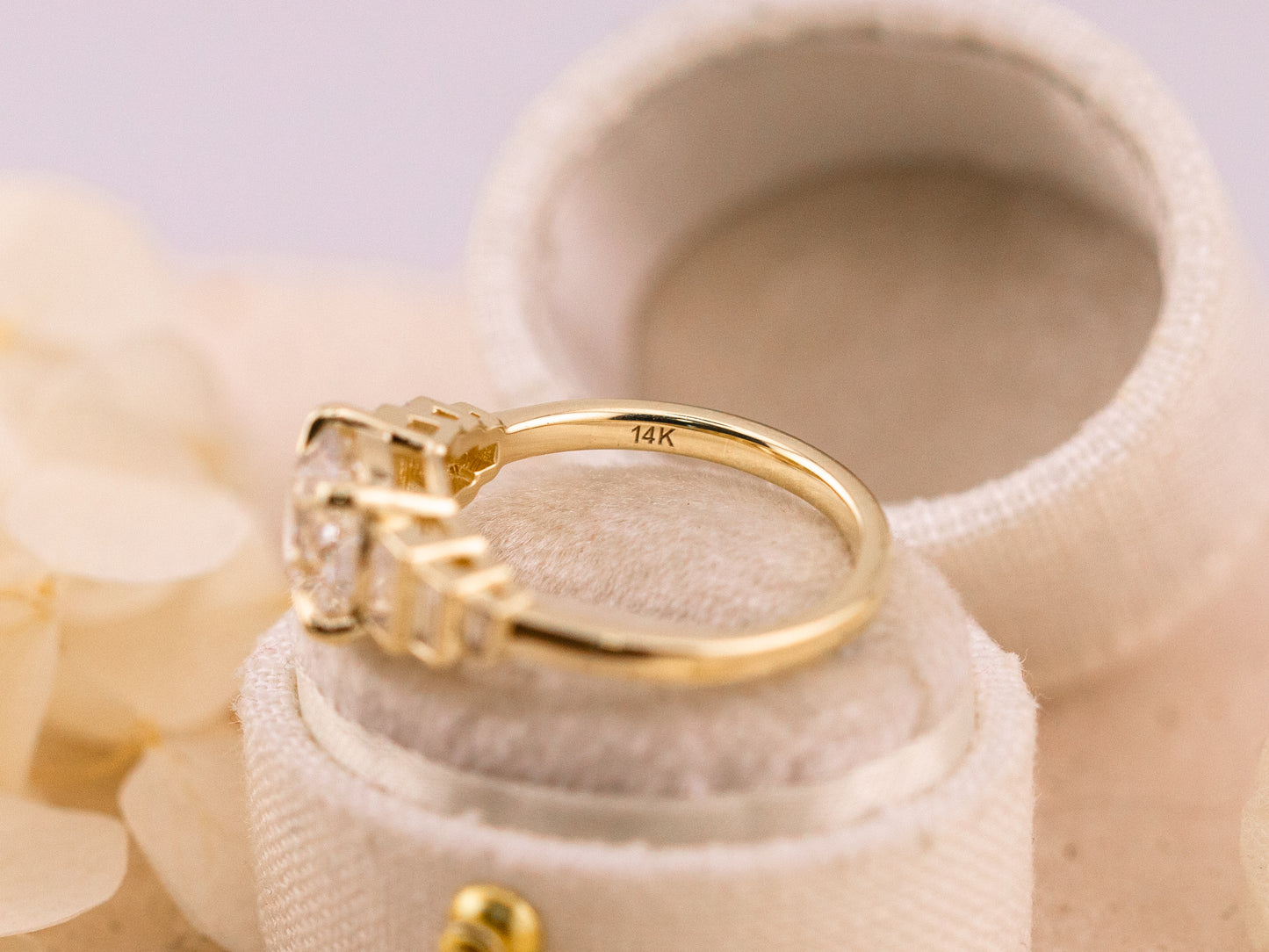 Old European cut engagement ring