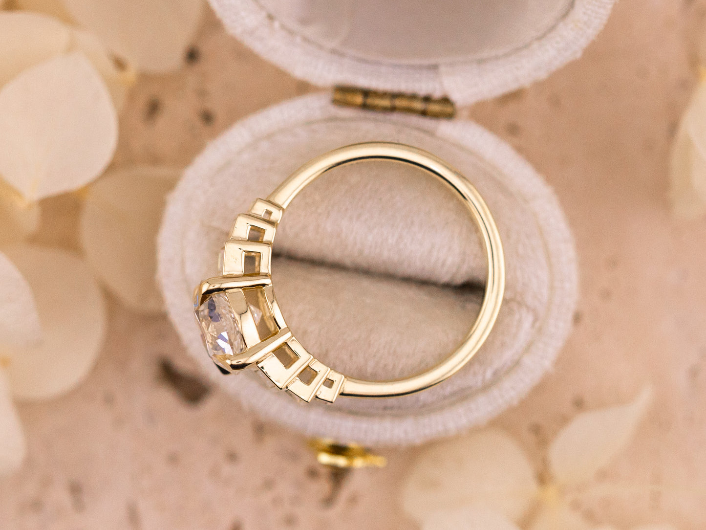 Old European cut engagement ring