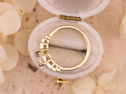 Old European cut engagement ring