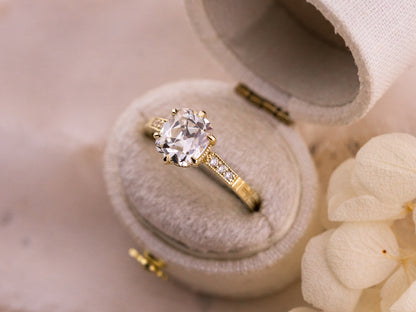 2.05ct old mine cut engagement ring - Iris