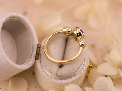 Sapphire three stone ring