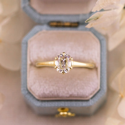 1.00ct Old Mine Cut Natural Diamond Solitaire Ring – Etta