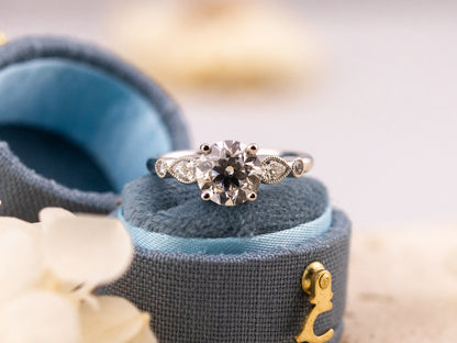 2.00ct Old European cut engagement ring