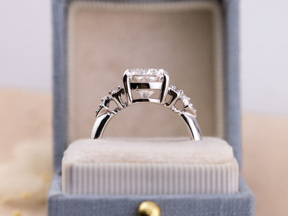 4.05ct Cushion Cut Lab Diamond Ring